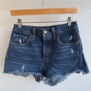 Levi’s Premium 501 shorts. Size 27. NWOT. Dark Wash.